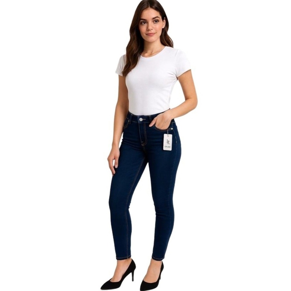Loueera Jeans Womens Size 0 Dark Wash Stretch Skinny Mid Rise NWT